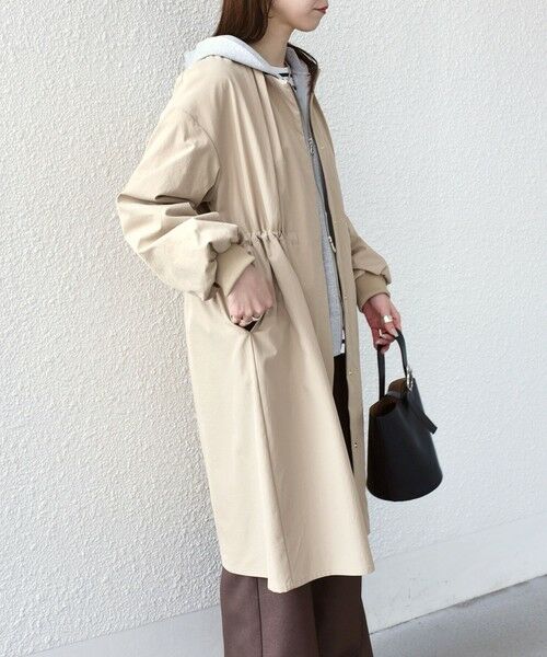 SHIPS / シップス その他アウター | 《予約》SHIPS Colors:〈手洗い可能〉ツイル ノーカラー タック コート◆ | 詳細19