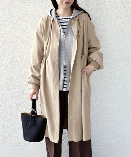 SHIPS / シップス その他アウター | 《予約》SHIPS Colors:〈手洗い可能〉ツイル ノーカラー タック コート◆ | 詳細20