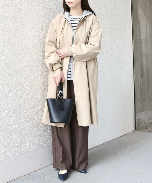 SHIPS / シップス その他アウター | 《予約》SHIPS Colors:〈手洗い可能〉ツイル ノーカラー タック コート◆ | 詳細21