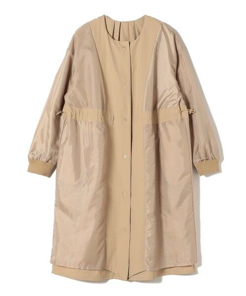 SHIPS / シップス その他アウター | 《予約》SHIPS Colors:〈手洗い可能〉ツイル ノーカラー タック コート◆ | 詳細3