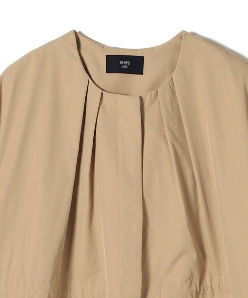 SHIPS / シップス その他アウター | 《予約》SHIPS Colors:〈手洗い可能〉ツイル ノーカラー タック コート◆ | 詳細5
