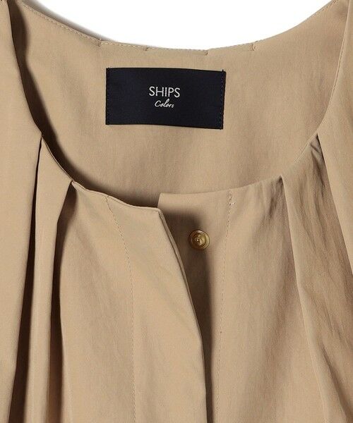 SHIPS / シップス その他アウター | 《予約》SHIPS Colors:〈手洗い可能〉ツイル ノーカラー タック コート◆ | 詳細6