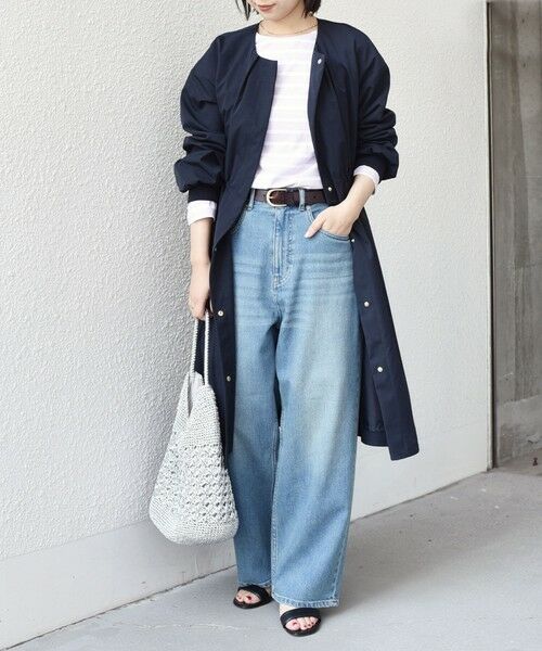 SHIPS / シップス その他アウター | 《予約》SHIPS Colors:〈手洗い可能〉ツイル ノーカラー タック コート◆ | 詳細25