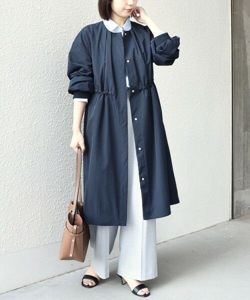 SHIPS / シップス その他アウター | SHIPS Colors:〈手洗い可能〉ツイル ノーカラー タック コート◇ | 詳細25