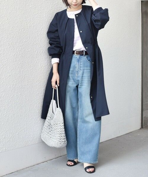 SHIPS / シップス その他アウター | 《予約》SHIPS Colors:〈手洗い可能〉ツイル ノーカラー タック コート◆ | 詳細29