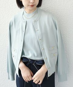 SHIPS / シップス カーディガン・ボレロ | 《予約》SHIPS Colors:〈接触冷感・手洗い可能〉14ゲージ クルーネック カーディガン◆