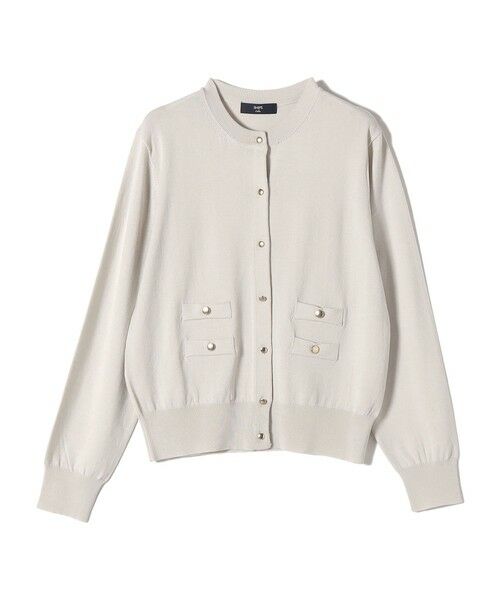 SHIPS / シップス カーディガン・ボレロ | 《予約》SHIPS Colors:〈接触冷感・手洗い可能〉14ゲージ クルーネック カーディガン◆ | 詳細1