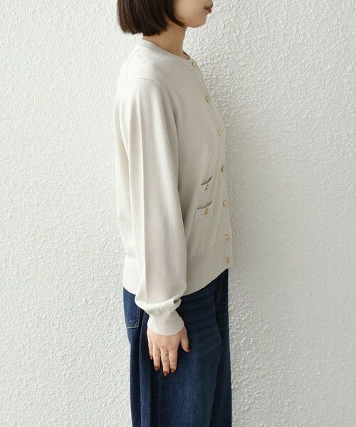 SHIPS / シップス カーディガン・ボレロ | 《予約》SHIPS Colors:〈接触冷感・手洗い可能〉14ゲージ クルーネック カーディガン◆ | 詳細6