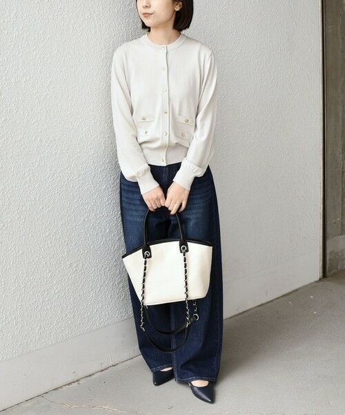 SHIPS / シップス カーディガン・ボレロ | 《予約》SHIPS Colors:〈接触冷感・手洗い可能〉14ゲージ クルーネック カーディガン◆ | 詳細7