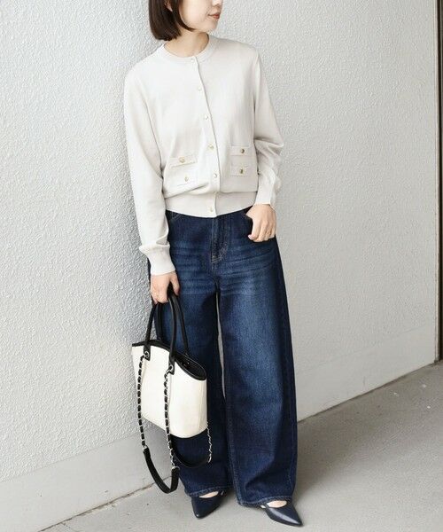 SHIPS / シップス カーディガン・ボレロ | 《予約》SHIPS Colors:〈接触冷感・手洗い可能〉14ゲージ クルーネック カーディガン◆ | 詳細11