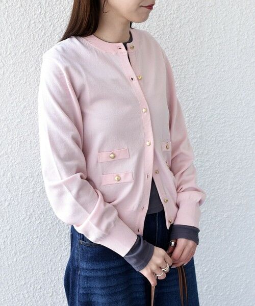 SHIPS / シップス カーディガン・ボレロ | 《予約》SHIPS Colors:〈接触冷感・手洗い可能〉14ゲージ クルーネック カーディガン◆ | 詳細19