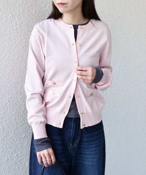 SHIPS / シップス カーディガン・ボレロ | 《予約》SHIPS Colors:〈接触冷感・手洗い可能〉14ゲージ クルーネック カーディガン◆ | 詳細20