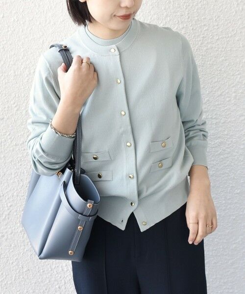 SHIPS / シップス カーディガン・ボレロ | 《予約》SHIPS Colors:〈接触冷感・手洗い可能〉14ゲージ クルーネック カーディガン◆ | 詳細27