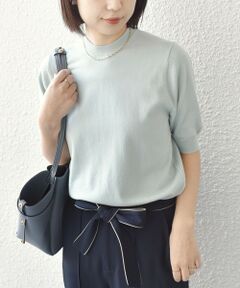 SHIPS / シップス ニット・セーター | 《予約》SHIPS Colors:〈接触冷感・手洗い可能〉14ゲージ 5分袖 ニット◆