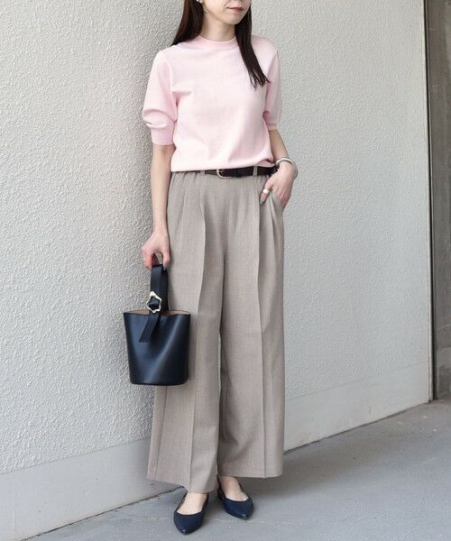 SHIPS / シップス ニット・セーター | SHIPS Colors:〈接触冷感・手洗い可能〉14ゲージ 5分袖 ニット◇ | 詳細8