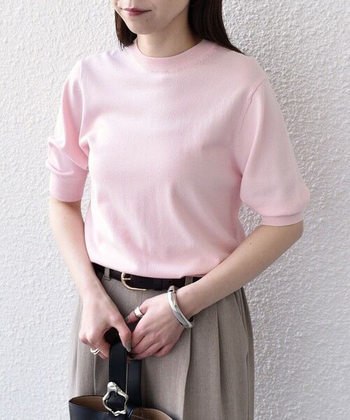 SHIPS / シップス ニット・セーター | SHIPS Colors:〈接触冷感・手洗い可能〉14ゲージ 5分袖 ニット◇ | 詳細13