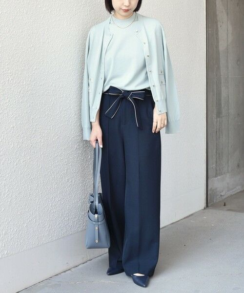 SHIPS / シップス ニット・セーター | SHIPS Colors:〈接触冷感・手洗い可能〉14ゲージ 5分袖 ニット◇ | 詳細15