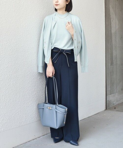 SHIPS / シップス ニット・セーター | 《予約》SHIPS Colors:〈接触冷感・手洗い可能〉14ゲージ 5分袖 ニット◆ | 詳細14