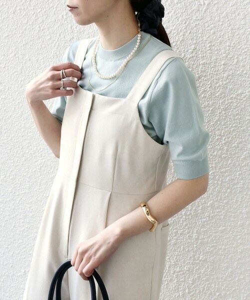 SHIPS / シップス ニット・セーター | SHIPS Colors:〈接触冷感・手洗い可能〉14ゲージ 5分袖 ニット◇ | 詳細21