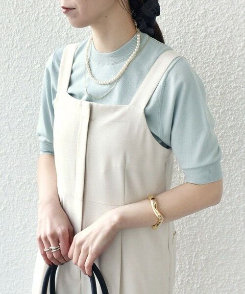 SHIPS / シップス ニット・セーター | SHIPS Colors:〈接触冷感・手洗い可能〉14ゲージ 5分袖 ニット◇ | 詳細22