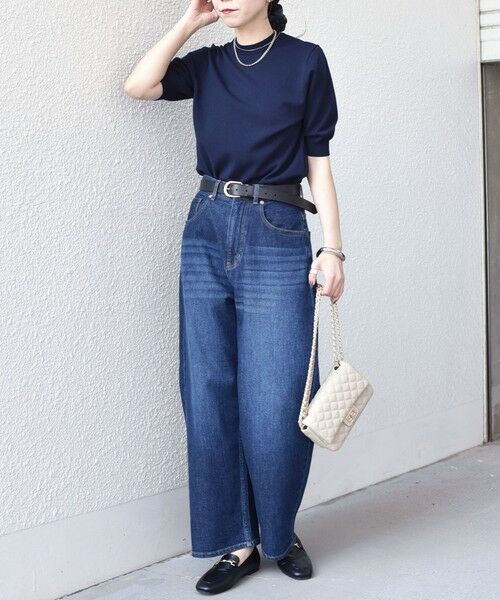 SHIPS / シップス ニット・セーター | 《予約》SHIPS Colors:〈接触冷感・手洗い可能〉14ゲージ 5分袖 ニット◆ | 詳細22