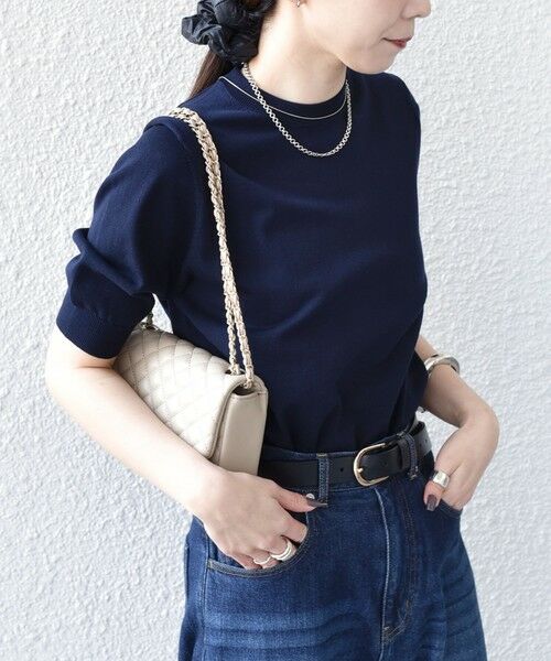 SHIPS / シップス ニット・セーター | SHIPS Colors:〈接触冷感・手洗い可能〉14ゲージ 5分袖 ニット◇ | 詳細29