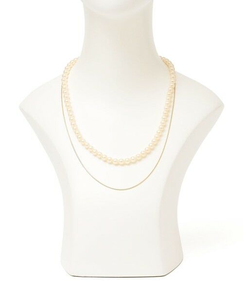 SHIPS / シップス ネックレス・ペンダント・チョーカー | SHIPS Colors:パールモチーフ × チェーン 2連 ネックレス 2 | 詳細4