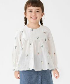 SHIPS / シップス シャツ・ブラウス | SHIPS Colors:100〜140cm /〈洗濯機可能〉フラワー 刺繍 チュニック