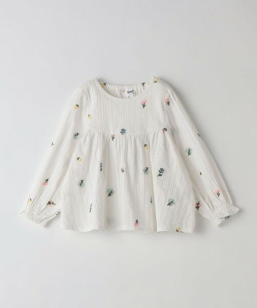 SHIPS / シップス シャツ・ブラウス | SHIPS Colors:100〜140cm /〈洗濯機可能〉フラワー 刺繍 チュニック | 詳細1