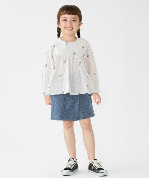 SHIPS / シップス シャツ・ブラウス | SHIPS Colors:100〜140cm /〈洗濯機可能〉フラワー 刺繍 チュニック | 詳細3