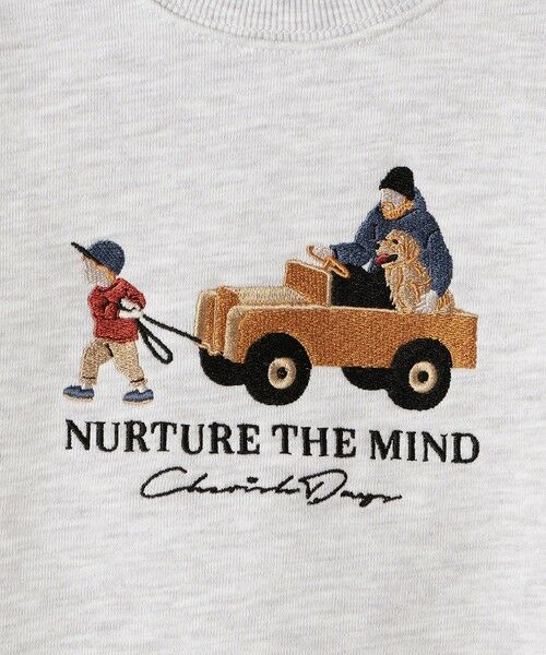 SHIPS / シップス スウェット | SHIPS Colors:100〜140cm / 〈洗濯機可能〉エンブロイダリー スウェット | 詳細2