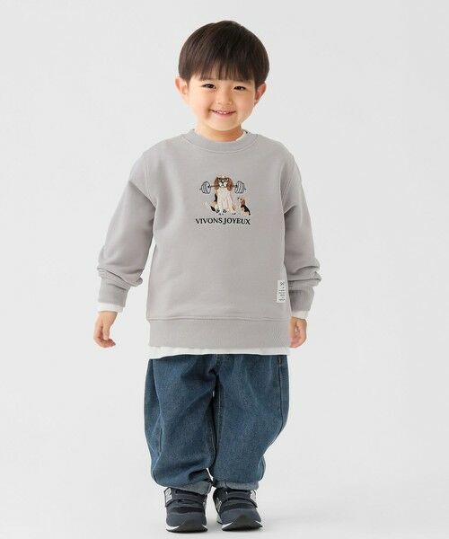 SHIPS / シップス スウェット | SHIPS Colors:100〜140cm / 〈洗濯機可能〉エンブロイダリー スウェット | 詳細12