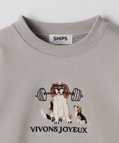 SHIPS / シップス スウェット | SHIPS Colors:100〜140cm / 〈洗濯機可能〉エンブロイダリー スウェット | 詳細4