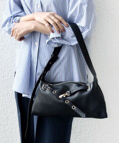 SHIPS / シップス ショルダーバッグ | 《予約》【WEB限定】ハトメ ベルト ワンショルダー バッグ S