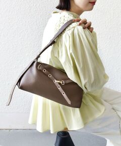 SHIPS / シップス ショルダーバッグ | 《予約》【WEB限定】ハトメ ベルト ワンショルダー バッグ S