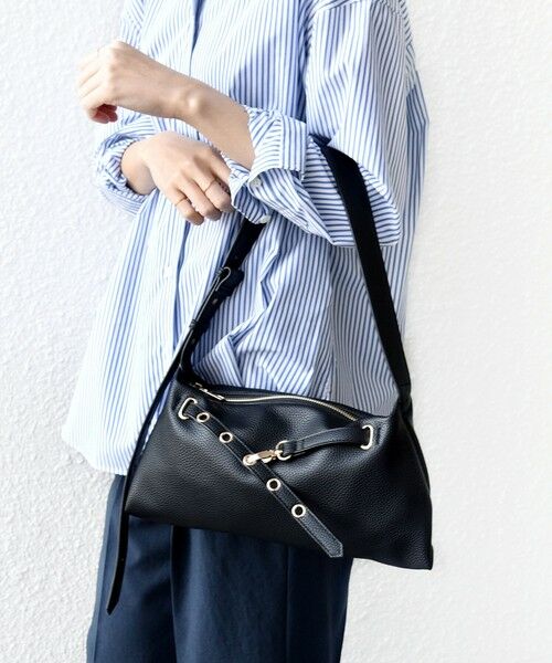 SHIPS / シップス ショルダーバッグ | 《予約》【WEB限定】ハトメ ベルト ワンショルダー バッグ S | 詳細1