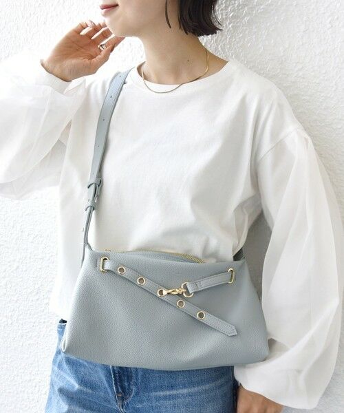 SHIPS / シップス ショルダーバッグ | 《予約》【WEB限定】ハトメ ベルト ワンショルダー バッグ S | 詳細16