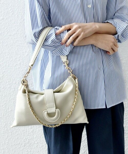 SHIPS / シップス ハンドバッグ | 《予約》【WEB限定】フラップ デザイン バッグ | 詳細1