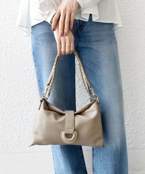SHIPS / シップス ハンドバッグ | 《予約》【WEB限定】フラップ デザイン バッグ（ベージュ）