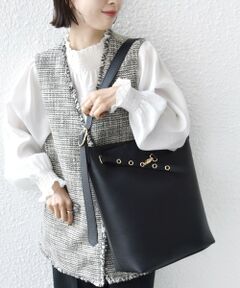 SHIPS / シップス トートバッグ | 《予約》【WEB限定】ハトメ ベルト ワンショルダー バッグ M