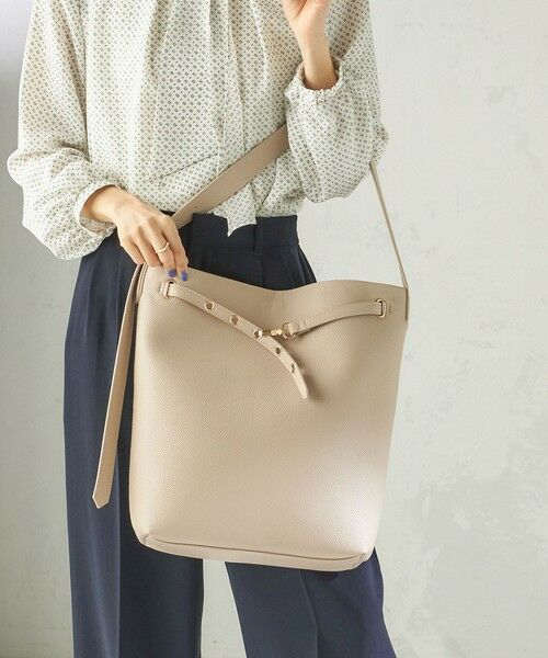 SHIPS / シップス トートバッグ | 《予約》【WEB限定】ハトメ ベルト ワンショルダー バッグ M | 詳細2