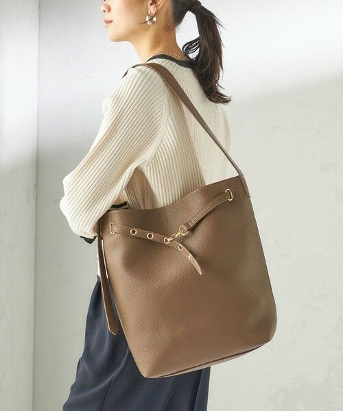 SHIPS / シップス トートバッグ | 《予約》【WEB限定】ハトメ ベルト ワンショルダー バッグ M | 詳細20