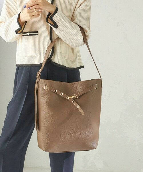 SHIPS / シップス トートバッグ | 《予約》【WEB限定】ハトメ ベルト ワンショルダー バッグ M | 詳細21