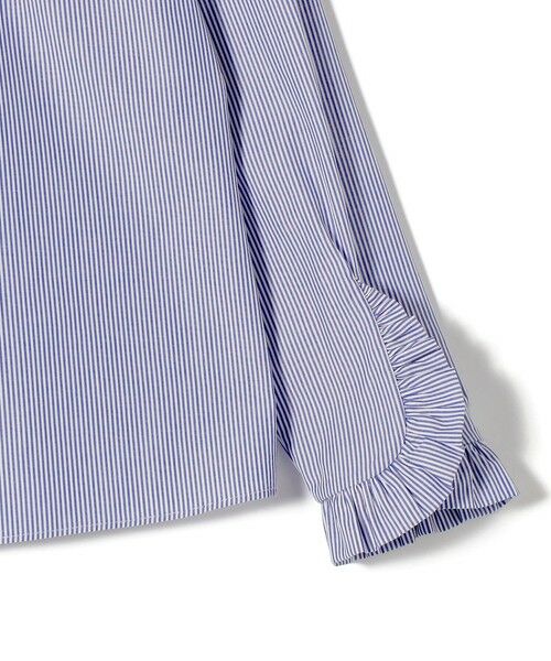 SHIPS / シップス シャツ・ブラウス | 《予約》〈洗濯機可能〉フリル カフス バンド カラー シャツ | 詳細24