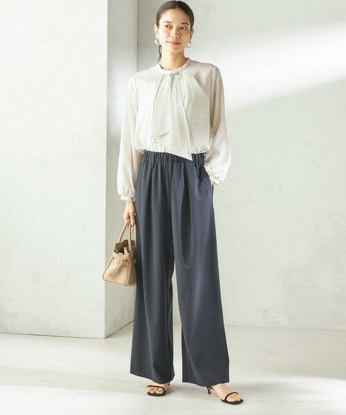 SHIPS / シップス シャツ・ブラウス | 〈手洗い可能〉プリント タイ 長袖 ブラウス | 詳細1