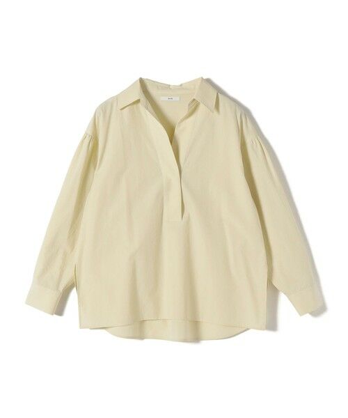 SHIPS / シップス シャツ・ブラウス | 《予約》〈手洗い可能〉無地 / ストライプ サイド スリット スキッパー コットン シャツ | 詳細20