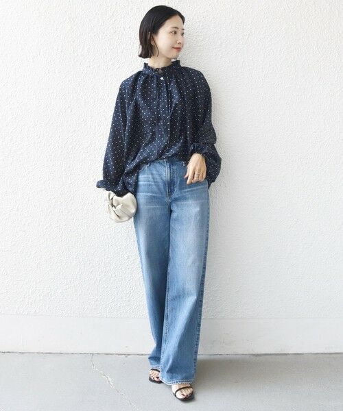 SHIPS / シップス シャツ・ブラウス | 《予約》〈手洗い可能〉ドット リボン デザイン 長袖 ブラウス | 詳細10