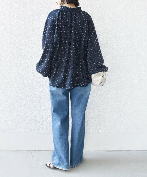 SHIPS / シップス シャツ・ブラウス | 《予約》〈手洗い可能〉ドット リボン デザイン 長袖 ブラウス | 詳細3