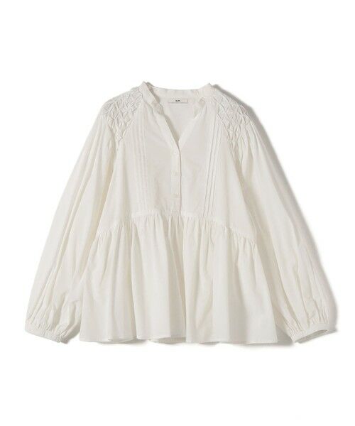 SHIPS / シップス シャツ・ブラウス | 《予約》【WEB限定】〈手洗い可能〉ショルダー 刺繍 タック ブラウス | 詳細10