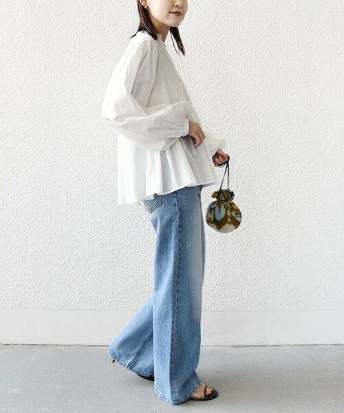 SHIPS / シップス シャツ・ブラウス | 《予約》【WEB限定】〈手洗い可能〉ショルダー 刺繍 タック ブラウス | 詳細4